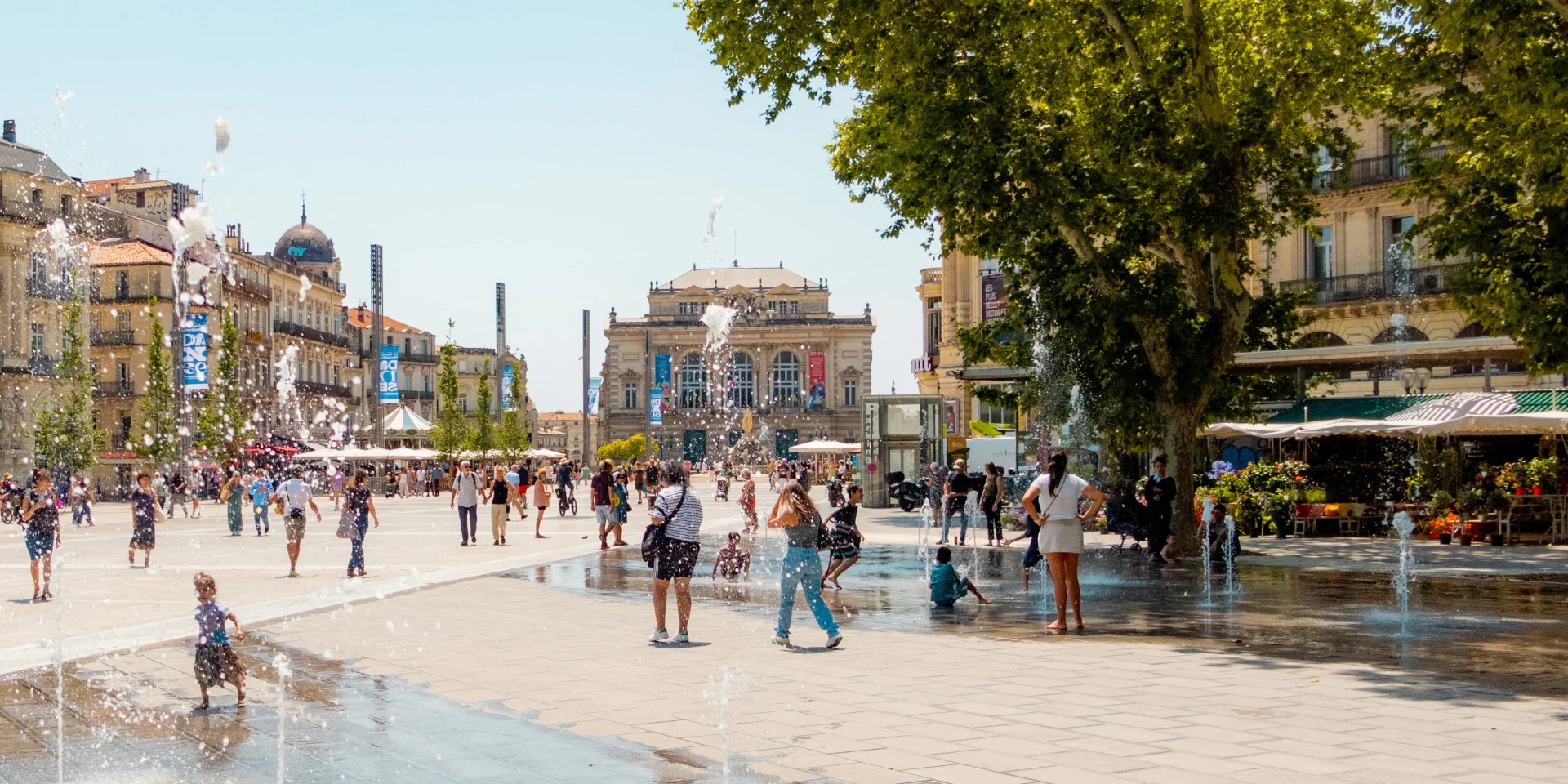 Esplanade Charles de Gaulle à Montpellier